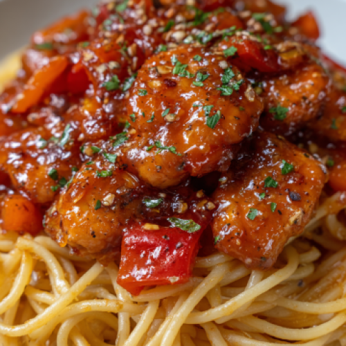 Easy Honey Pepper Chicken Pasta Recipe for Dinner
