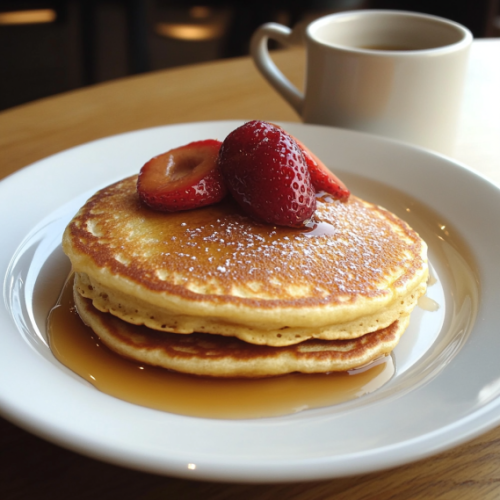 VANILLA CINNAMON BUTTERMILK PANCAKES