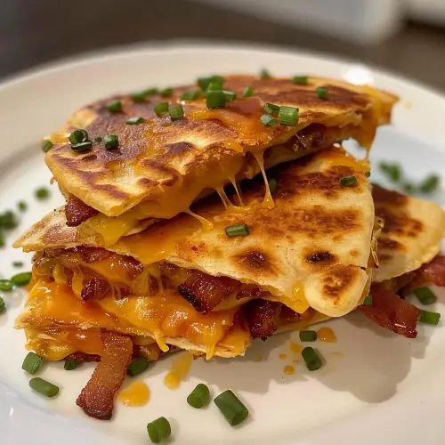 Loaded BBQ Bacon Cheese Quesadilla Bombs