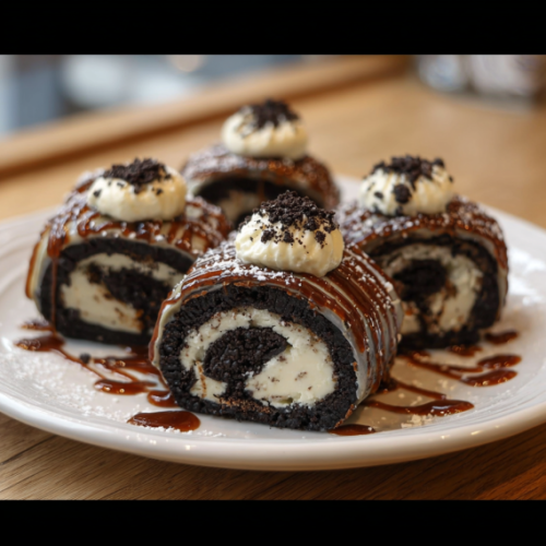 Oreo Cream Cheese Cheesecake Sushi Roll
