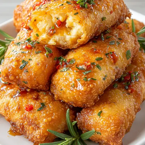 Oven Fried Feta Rolls with Chili Honey – Recipestasteful | We’re the secret ingredient for home cooks.