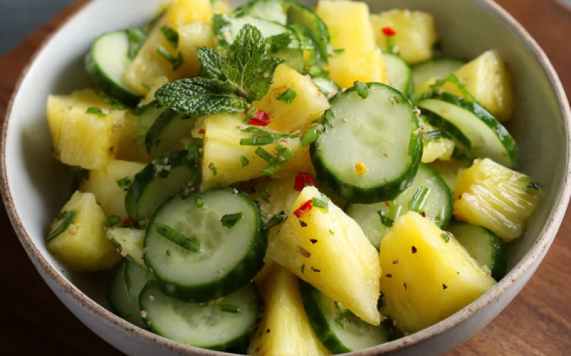Pineapple Cucumber Salad