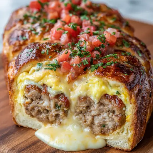 Sausage Egg and Cheese Breakfast Roll-Ups