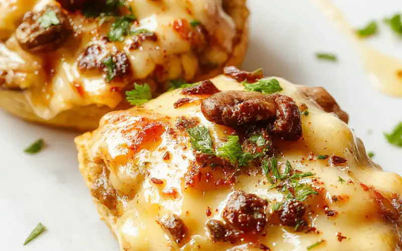 🍄 Easy Swiss Mushroom Melt – A Cheesy Delight!